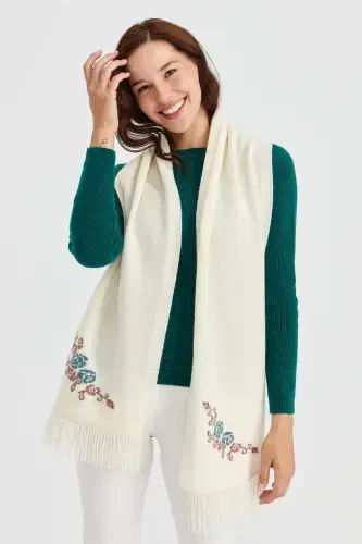 Ayollar trikotaji gulli jun sharf suyak-suyak - 6