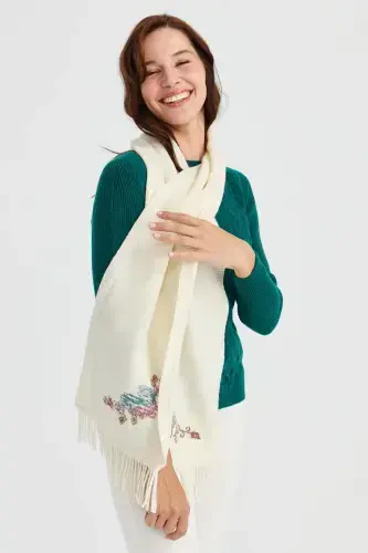 Ayollar trikotaji gulli jun sharf suyak-suyak - 7