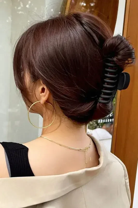 Ayollar uchun 4 dona rangli Xl qisqich to'plami - KULRANG - 2