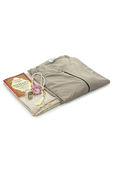 Ayollar uchun amoliy libos, boshi berk va fermuarlı, sajjoda to'plami - 3