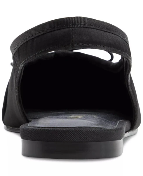 Ayollar uchun Arlet Slingbek tek sandal – qora atlas - 3