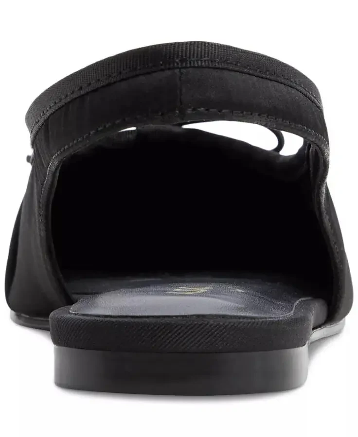 Ayollar uchun Arlet Slingbek tek sandal – qora atlas - 3