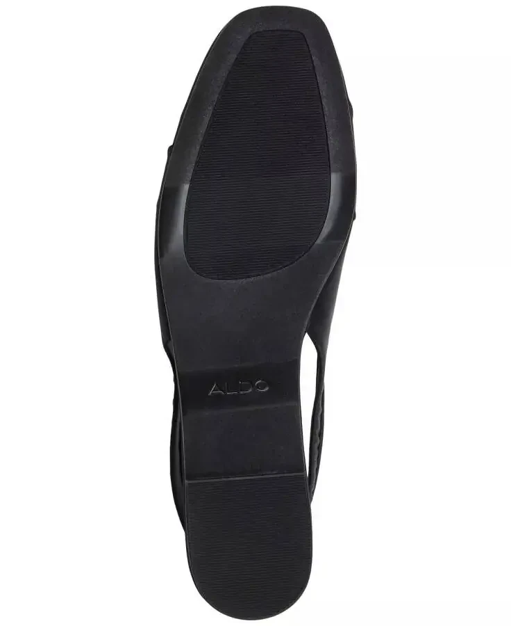 Ayollar uchun Arlet Slingbek tek sandal – qora atlas - 5