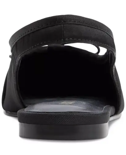 Ayollar uchun Arlet Slingbek tek sandal – qora atlas - 3