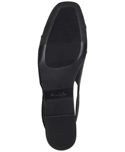 Ayollar uchun Arlet Slingbek tek sandal – qora atlas - 5