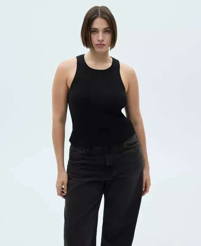 Ayollar uchun baland belli keng jinsi shimlar - 4