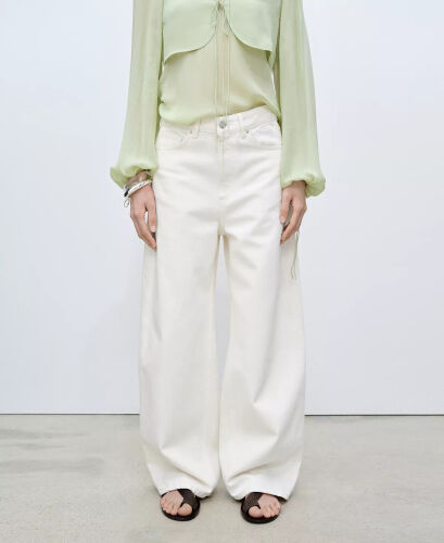 Ayollar uchun baland belli шаровар জিনси - MANGO (1)