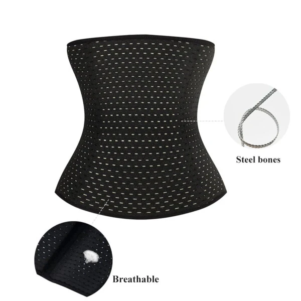 Ayollar uchun belni ingichka qiluvchi korset, qorinni tortuvchi kamar, qorinni mashq qildiruvchi belbog' - 4