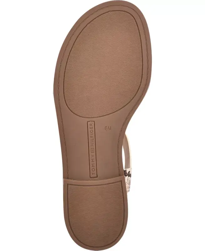 Ayollar uchun Bennia yassi tanga sandalari - Ilon - 5