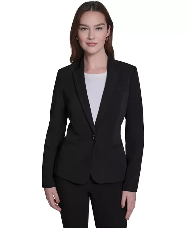 Ayollar uchun bir tugmali pidjak - qora - TOMMY HILFIGER