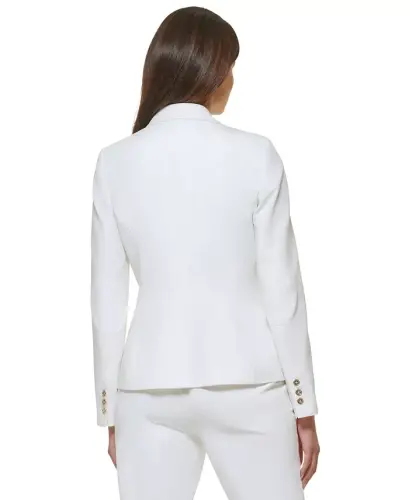 Women’s One-Button Blazer-Ivory - TOMMY HILFIGER (1)