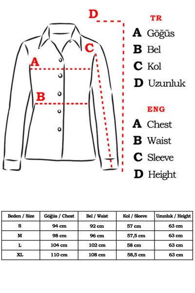 Ayollar uchun Buzmavi uzun yengli oddiy ko'ylak ARM-18Y001176 - 17