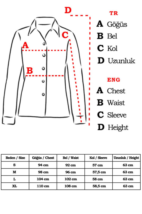 Ayollar uchun Buzmavi uzun yengli oddiy ko'ylak ARM-18Y001176 - 17