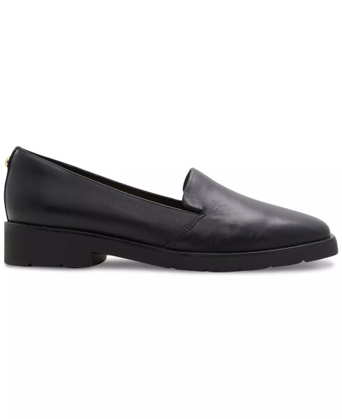 Ayollar uchun Cherflex Slip-On Tikilgan Loafer Flats Qora Teri - 7