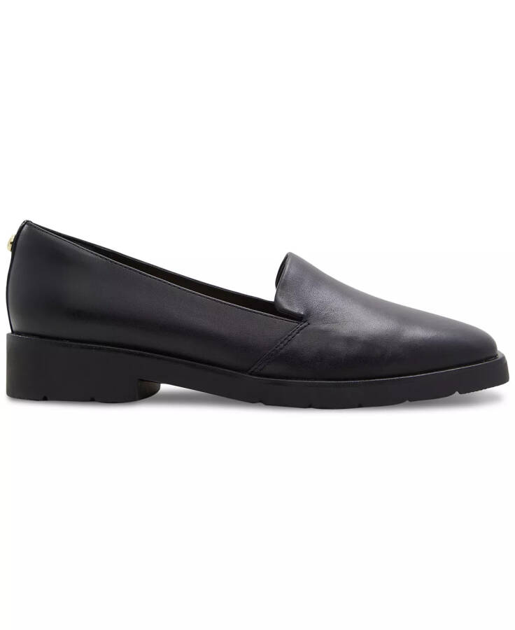 Ayollar uchun Cherflex Slip-On Tikilgan Loafer Flats Qora Teri - 2