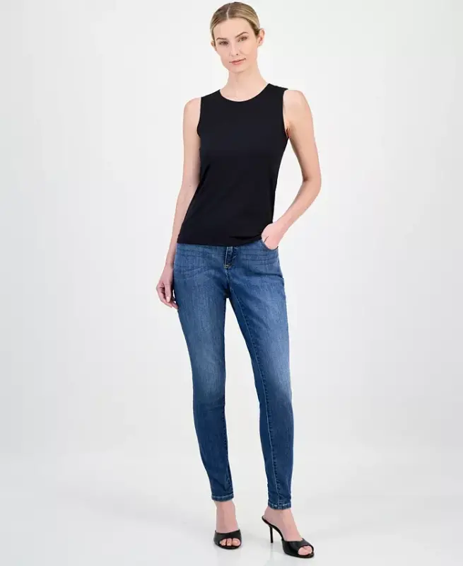 Ayollar uchun Crewneck qatlamli tank top, Modazone uchun yaratilgan - 3