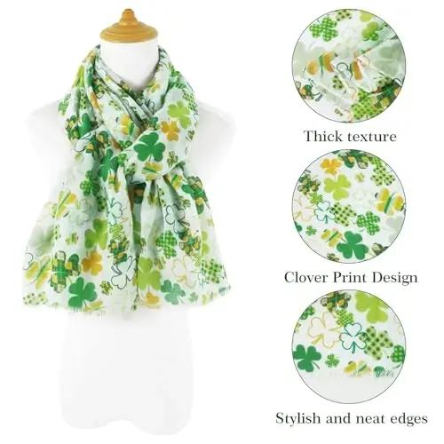Ayollar uchun E-Clover moda sharfi, bahor/yoz qish uchun engil sharflar ro‘moli - E-CLOVER (1)