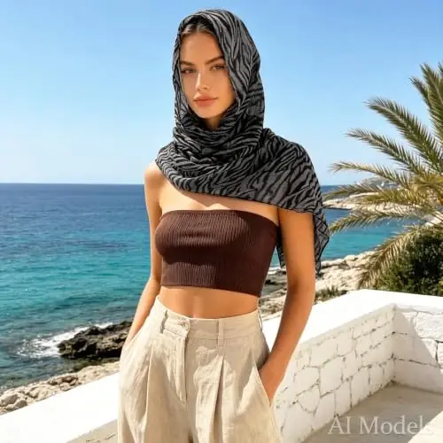 Ayollar uchun E-Clover moda sharfi, yengil sharflar, bahor/yoz, qish uchun yopinchiq shol - 5
