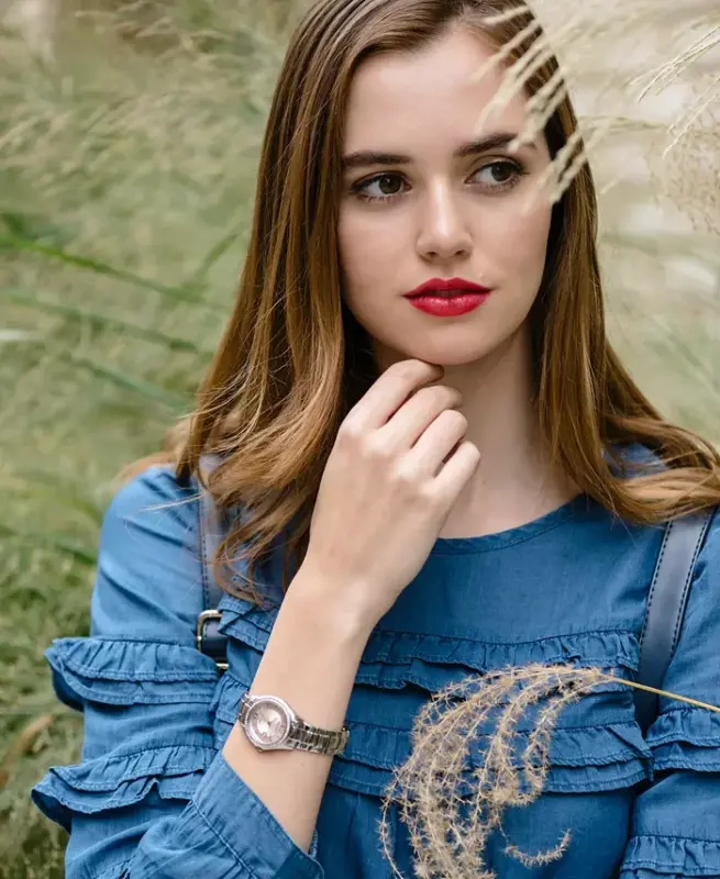 Ayollar uchun Eco-Drive zanglamaydigan po'lat bilaguzukli soat 29mm FE1140-86X - 5