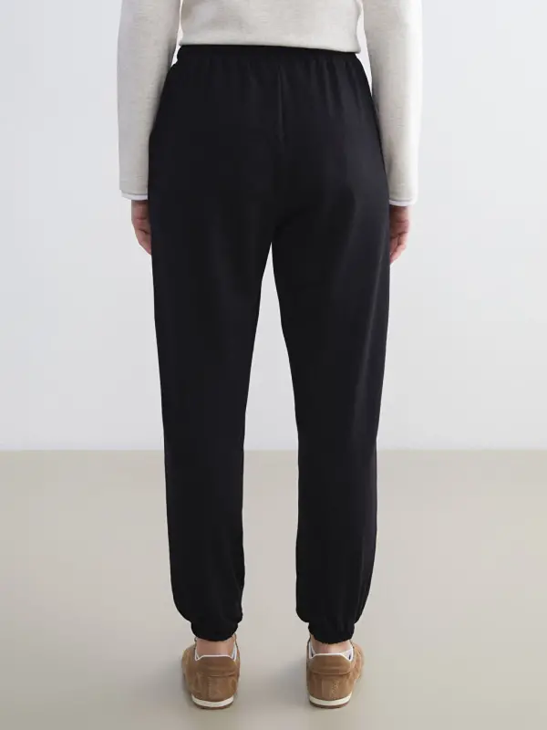 Ayollar uchun elastik kamarli oddiy jogger shim pants - 7