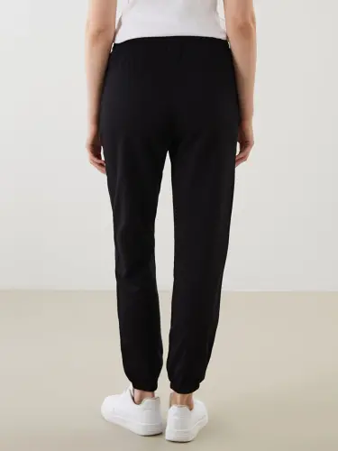 Ayollar uchun elastik kamarli oddiy jogger shim pants - 8