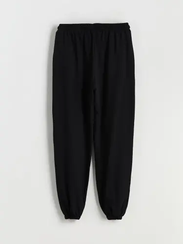 Ayollar uchun elastik kamarli oddiy jogger shim pants - 10