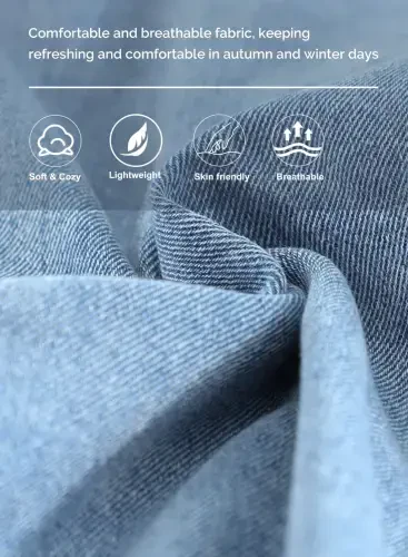 Ayollar uchun Eytino Denim Jaketlari, Katta Hajmli Uzoq Yengli Bo'sh Jinsi Jaket Paltosi, Osmon Ko'k L Hajm - 3