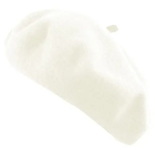 Ayollar uchun fransuzcha beret shapka, bir xil rangli oddiy jun klassik an'anaviy rassom qalpoq - WOMEN'S