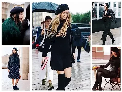 Ayollar uchun frantsuz bere şapkalari – klassik va zamonaviy ayollar bere kollektsiyasi, har qanday holat uchun mukammal. - 7