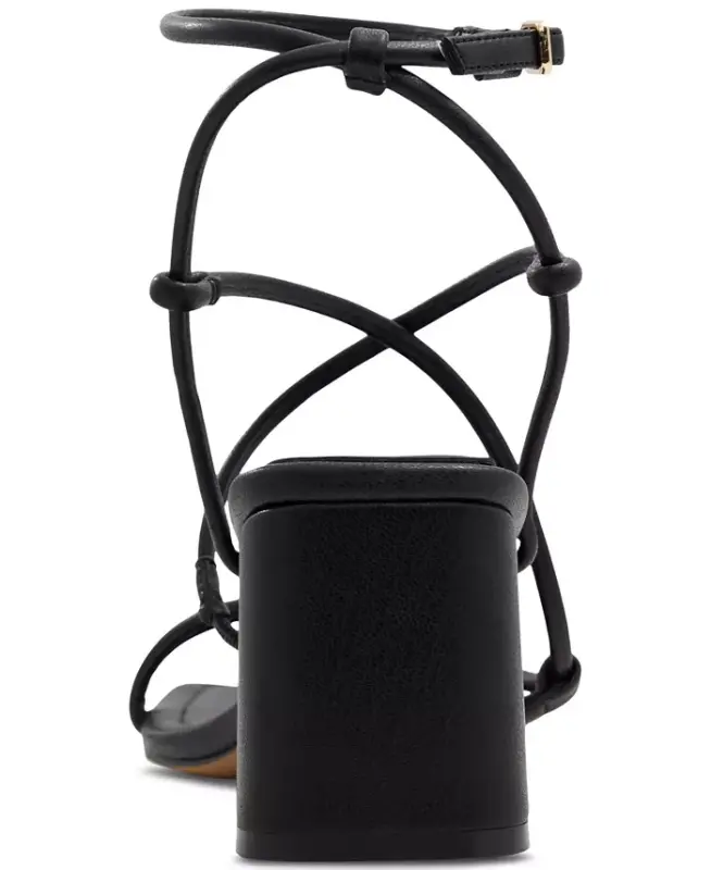 Ayollar uchun Harmonni bog‘langan blok-to'piq libos sandallari - oltin metall - 9