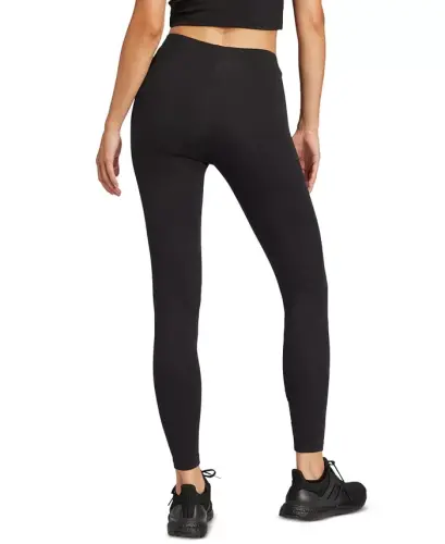 Ayollar uchun Hip-Logo to'liq uzunlikdagi sport taytlari-Qora/oq - 10