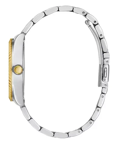 Ayollar uchun ikki tonli zanglamaydigan po'latdan yasalgan kun va sana bilaguzukli soat 36 mm - Ikki tonli - GUESS (1)