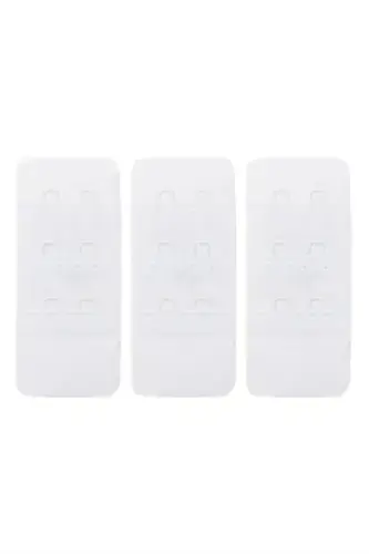 Ayollar uchun ko'krak uzatma ilmoqlari 2 ilgakli qisqich oq 3 dona - 1