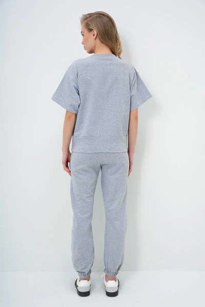 Ayollar uchun kulrang W bosma sport kostyumi ALC-X5889 - 7