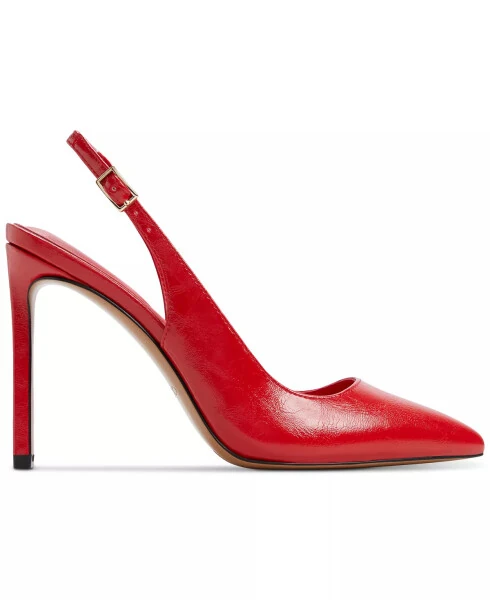 Ayollar uchun Lalasling o‘tkir burunli slingbek poshnali tuflilar - Qizil ajinlangan - ALDO (1)