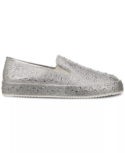 Ayollar uchun Lenna slip-on bezakli krossovkalari, Modazone Silver Bling uchun yaratilgan - 2