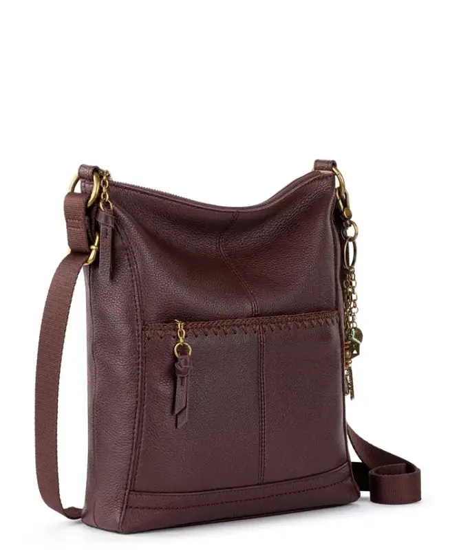 Ayollar uchun Lucia charm crossbody sumkasi - Mahogany tikuv - 3