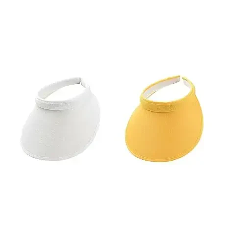 Ayollar uchun mato bilan qoplangan Slip-On Visor, erkaklar uchun sozlanishi kepka sport quyosh visorlari 