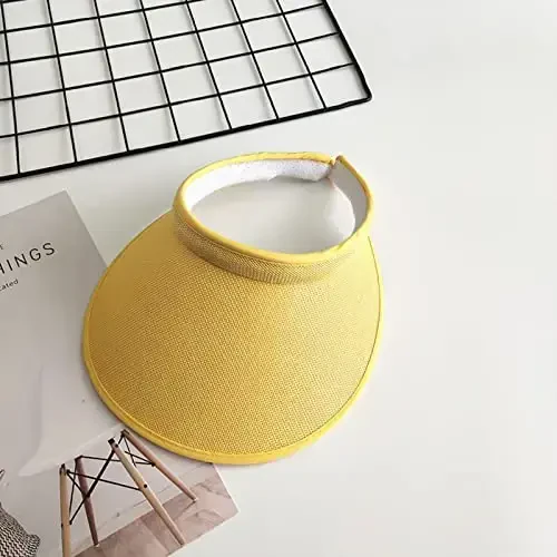 Ayollar uchun mato bilan qoplangan Slip-On Visor, erkaklar uchun sozlanishi kepka sport quyosh visorlari - JECVXOR (1)