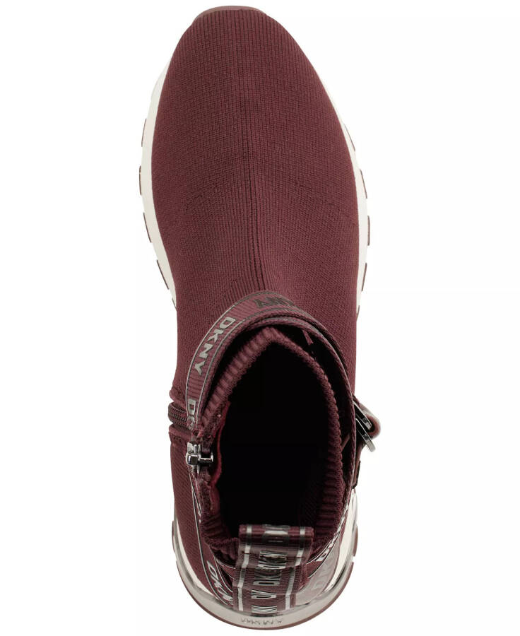 Ayollar uchun Miley Stretch Slip-On Soket Sport Poyabzallari Burgundi - 4