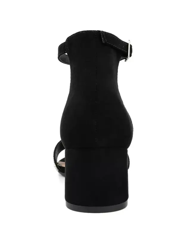 Ayollar uchun Noelle blok to'piq sandal - qora mikro - 3