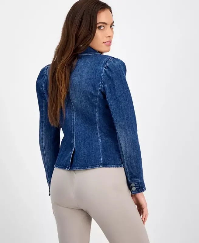 Ayollar uchun puff yengli blazer, Modazone uchun yaratilgan - 1