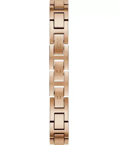 Ayollar uchun pushti tilla rangli zanglamaydigan po'latdan yasalgan yarim bilaguzukli soat, 30 mm - Pushti tilla - GUESS (1)