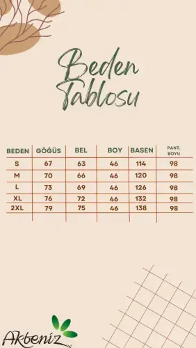 Ayollar uchun qalin yelkali body va keng shimli 2 qismli kostyum. Qorong'i ko'k rang. 4217 - BÜYÜKBEDENIZ (1)