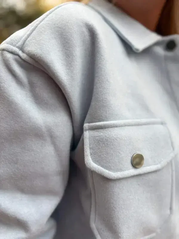 Ayollar uchun qishki ochiq kulrang ko'ylak 750 - BÜYÜKBEDENIZ