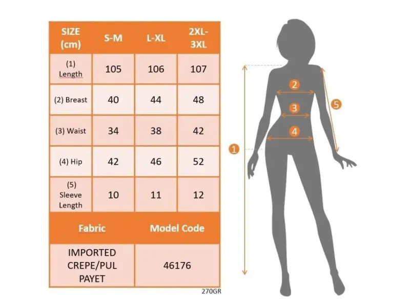 Ayollar uchun qisqa yengli, ko‘ndalang yoqali, yaltiroq detallarga ega midi o‘lchamli import krep ko‘ylak - 4