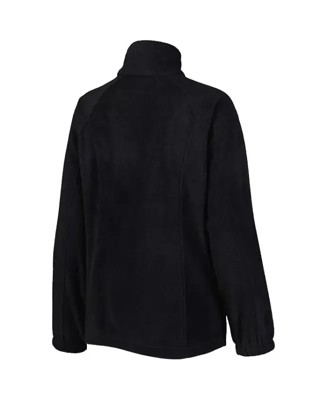 Ayollar uchun qora Chikago Bulls Benton Springs Raglan to'liq fermuarli kurtka-qora - 2