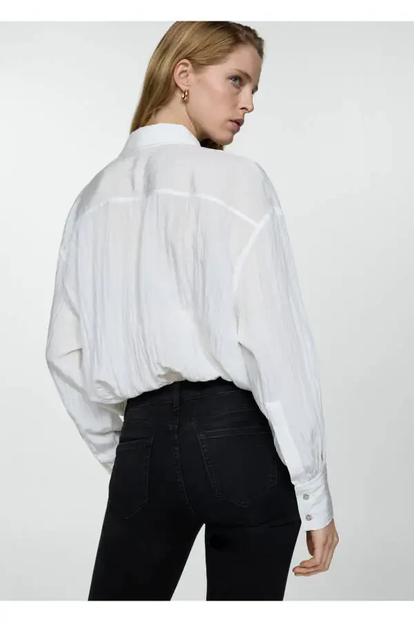 Ayollar uchun qora denim jinsi shimlar 67110379 - 6