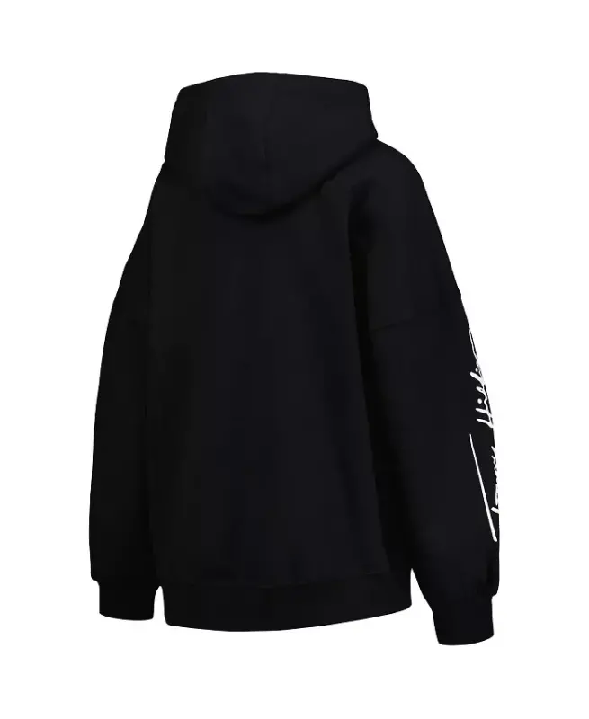 Ayollar uchun qora Las-Vegas Reyders Becca Yelkali Pullover Xudi-Qora - 3