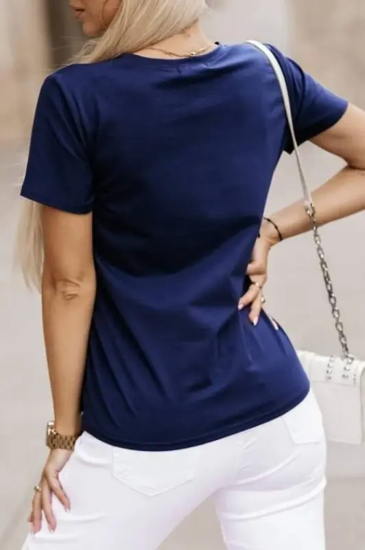 Ayollar uchun qush naqshli supre t-shirt - 4